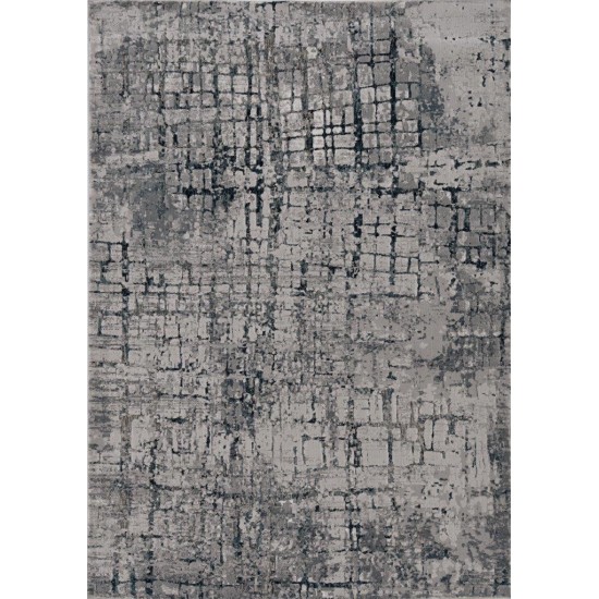 Lara Grey/Teal Highland 6'7" x 9'6" Rug