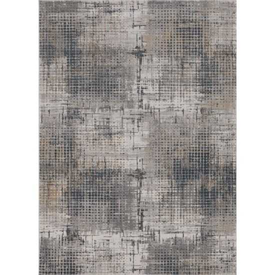 Lara Ivory/Grey Inspire 2'2" x 6'11 Runner Rug