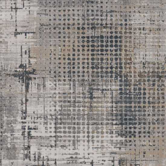 Lara Ivory/Grey Inspire 2'2" x 6'11 Runner Rug