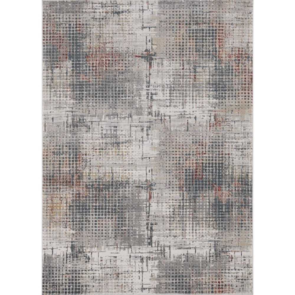 Lara Grey/Brick Inspire 2'2" x 6'11 Runner Rug Lara Grey/Brick Inspire 2'2" x 6'11 Runner Rug