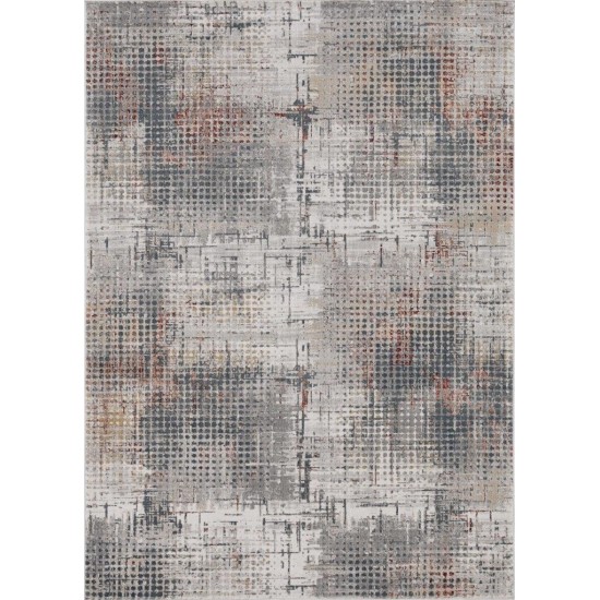 Lara Grey/Brick Inspire 3'3" x 4'7" Rug