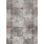 Lara Grey/Brick Inspire 6'7" x 9'6" Rug