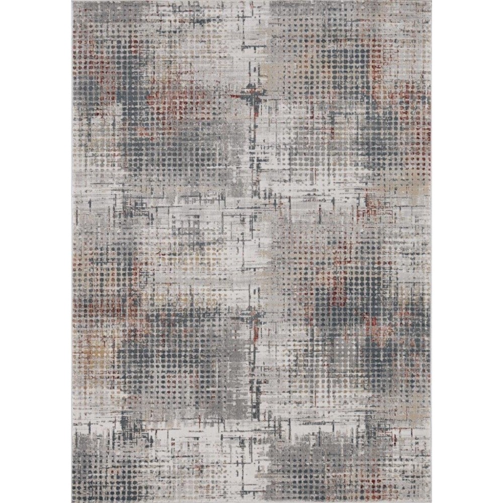 Lara Grey/Brick Inspire 6'7" x 9'6" Rug Lara Grey/Brick Inspire 6'7" x 9'6" Rug