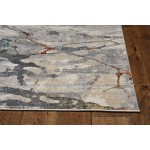 Lara Grey/Brick Whisper 2'2" x 6'11 Runner Rug