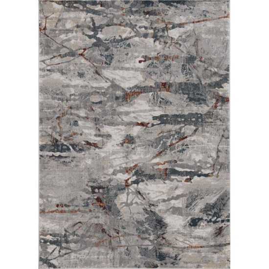 Lara Grey/Brick Whisper 7'10" x 10'10" Rug