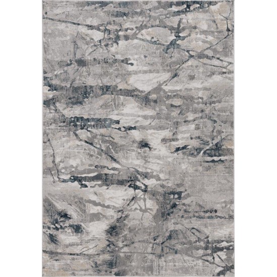 Lara Grey/Teal Whisper 6'7" x 9'6" Rug