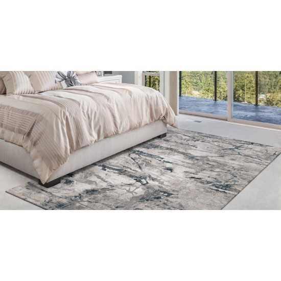 Lara Grey/Teal Whisper 9'10" x 13'2" Rug