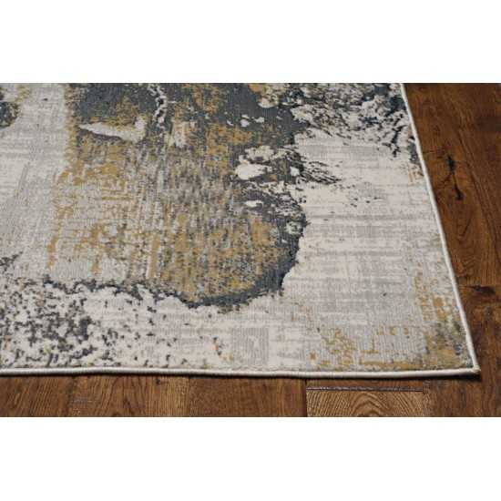 Lara Grey Expressions 2'2" x 6'11 Runner Rug