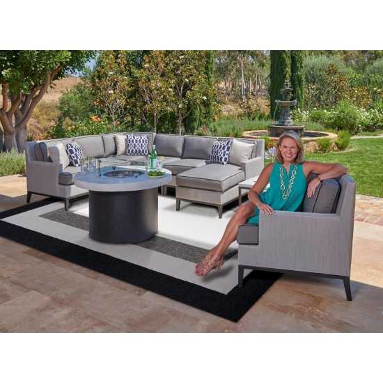 Libby Langdon Hamptons Charcoal Highview 6'6" x 9'6" Rug