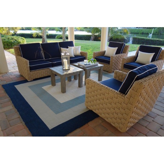 Libby Langdon Hamptons Slate/Navy Highview 21" x 34" Rug