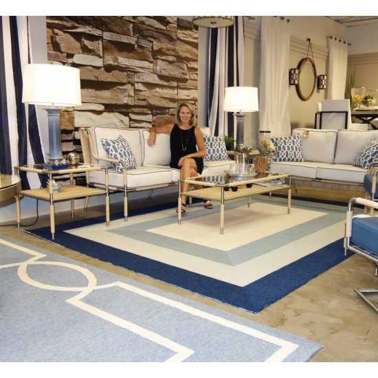 Libby Langdon Hamptons Slate/Navy Highview 5' x 7' Rug