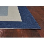 Libby Langdon Hamptons Slate/Navy Highview 7' Square Rug