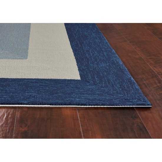 Libby Langdon Hamptons Slate/Navy Highview 7' Square Rug