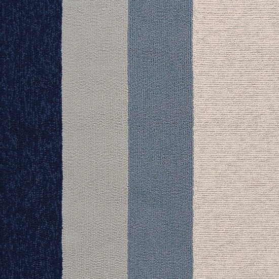Libby Langdon Hamptons Slate/Navy Highview 7' Square Rug