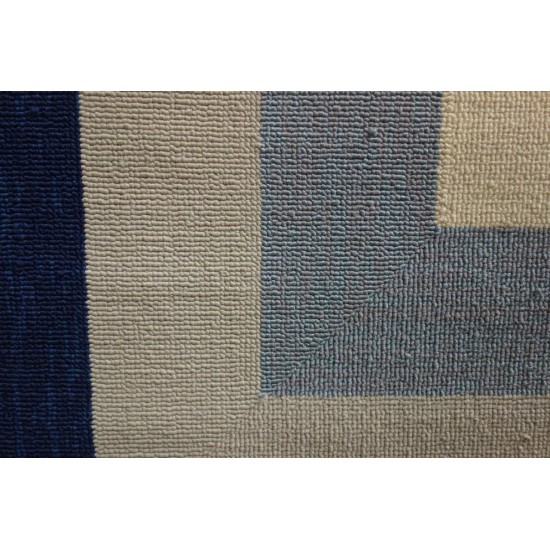 Libby Langdon Hamptons Slate/Navy Highview 7' Square Rug