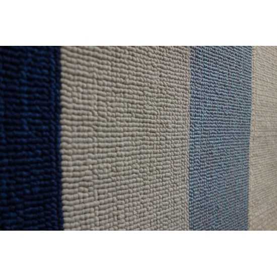Libby Langdon Hamptons Slate/Navy Highview 7' Square Rug