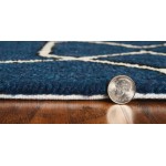 Libby Langdon Hamptons Navy Groovy Gate 3' x 5' Rug