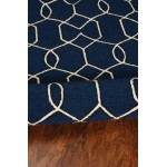 Libby Langdon Hamptons Navy Groovy Gate 3' x 5' Rug