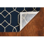 Libby Langdon Hamptons Navy Groovy Gate 3' x 5' Rug