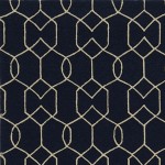 Libby Langdon Hamptons Navy Groovy Gate 3' x 5' Rug