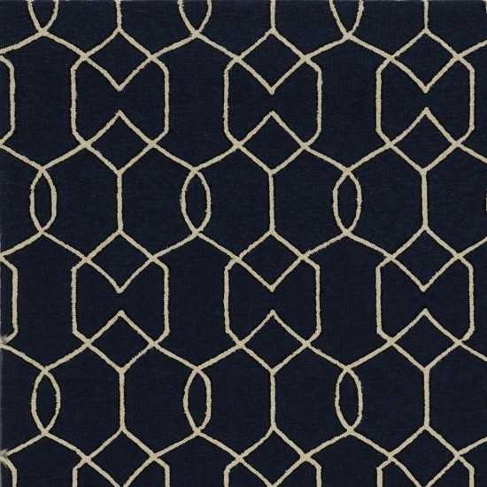 Libby Langdon Hamptons Navy Groovy Gate 3' x 5' Rug