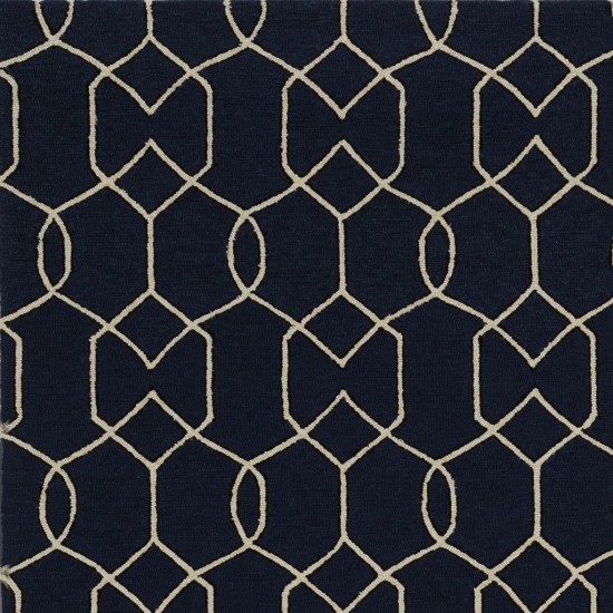 Libby Langdon Hamptons Navy Groovy Gate 8' x 11' Rug