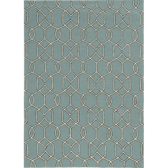 Libby Langdon Hamptons Spa Groovy Gate 21" x 34" Rug