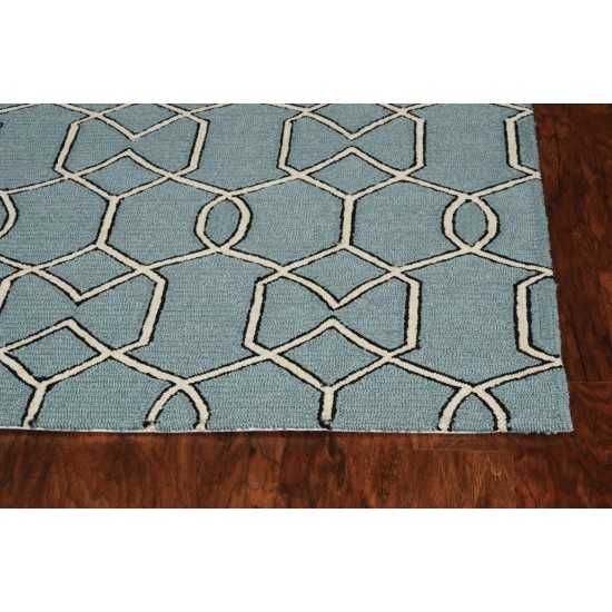 Libby Langdon Hamptons Spa Groovy Gate 21" x 34" Rug