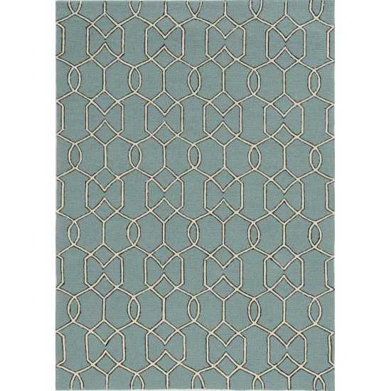 Libby Langdon Hamptons Spa Groovy Gate 3' x 5' Rug