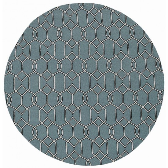 Libby Langdon Hamptons Spa Groovy Gate 7' Round Rug