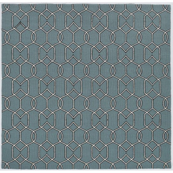 Libby Langdon Hamptons Spa Groovy Gate 7' Square Rug