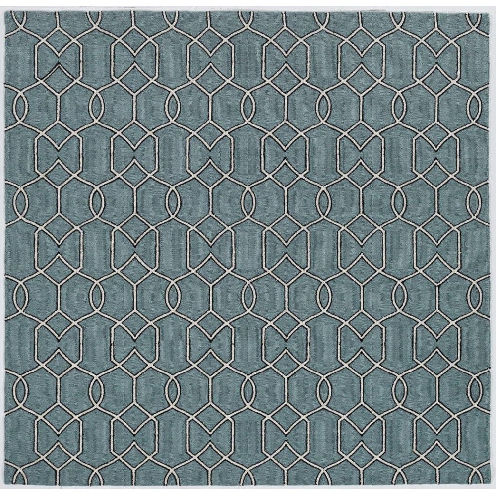 Libby Langdon Hamptons Spa Groovy Gate 7' Square Rug