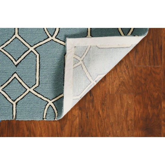 Libby Langdon Hamptons Spa Groovy Gate 7' Square Rug