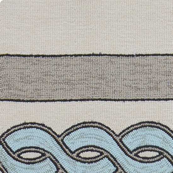 Libby Langdon Hamptons Ivory/Spa Cable Knit 3' x 5' Rug