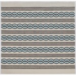 Libby Langdon Hamptons Ivory/Spa Cable Knit 7' Square Rug