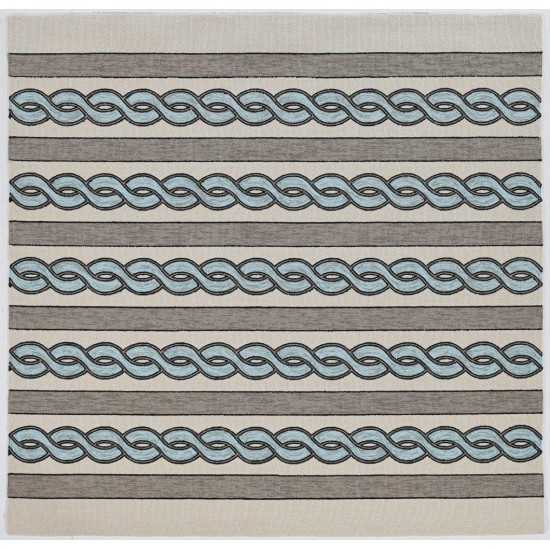 Libby Langdon Hamptons Ivory/Spa Cable Knit 7' Square Rug