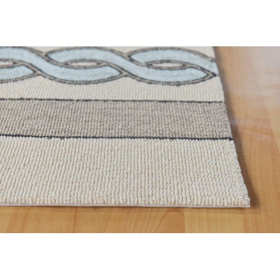 Libby Langdon Hamptons Ivory/Spa Cable Knit 7' Square Rug