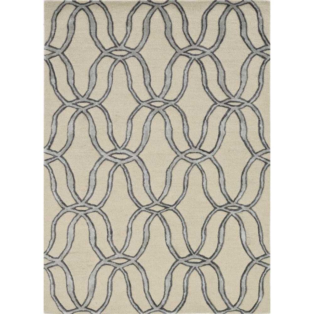 Libby Langdon Upton Putty/Silver Streamer 12' x 15' Rug