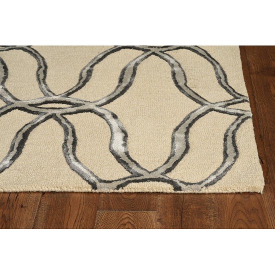 Libby Langdon Upton Putty/Silver Streamer 12' x 15' Rug