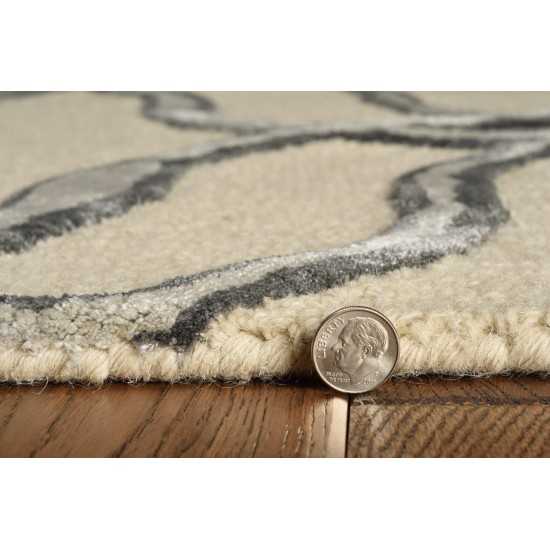 Libby Langdon Upton Putty/Silver Streamer 12' x 15' Rug