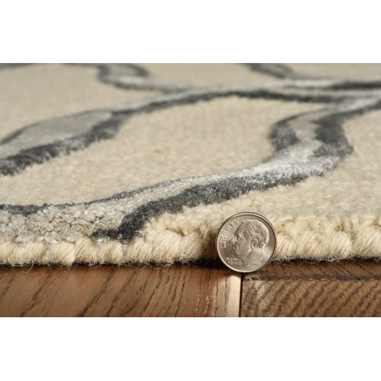 Libby Langdon Upton Putty/Silver Streamer 8' x 10' Rug