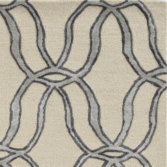 Libby Langdon Upton Putty/Silver Streamer 8' x 10' Rug