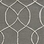 Libby Langdon Upton Charcoal/Snow Groovy Gate 8' x 10' Rug