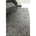 Libby Langdon Upton Navy/Charcoal Diagonal Tile 9' x 13' Rug
