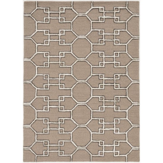 Libby Langdon Upton Mocha/Ink Asian Trellis 12' x 15' Rug