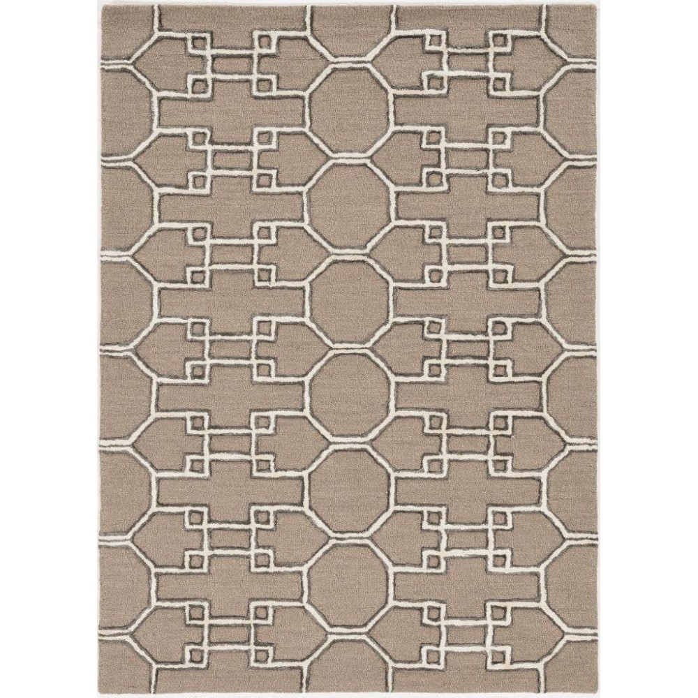 Libby Langdon Upton Mocha/Ink Asian Trellis 12' x 15' Rug