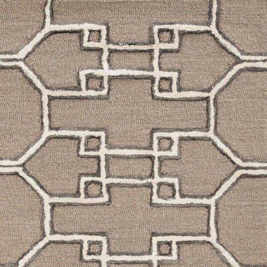 Libby Langdon Upton Mocha/Ink Asian Trellis 2'3" x 8' Runner Rug