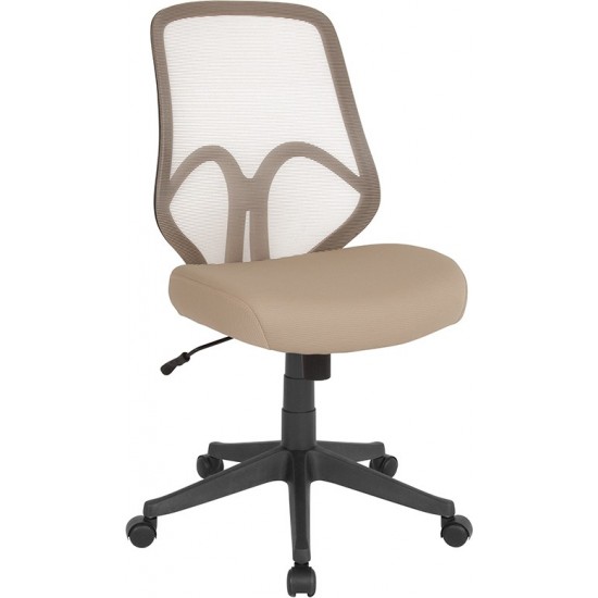 Salerno Series High Back Light Brown Mesh Office Chair