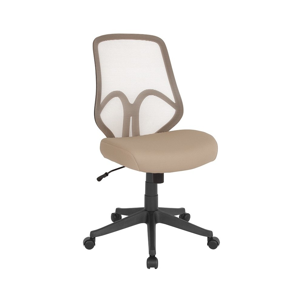 Salerno Series High Back Light Brown Mesh Office Chair