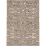 Libby Langdon Upton Mocha/Ink Asian Trellis 9' x 13' Rug